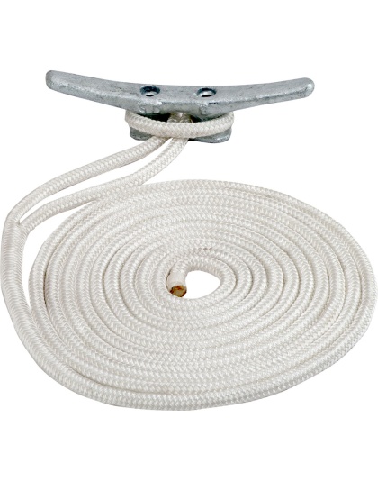 Sea-Dog Double Braided Nylon Dock Line - 1/2" x 25 - White